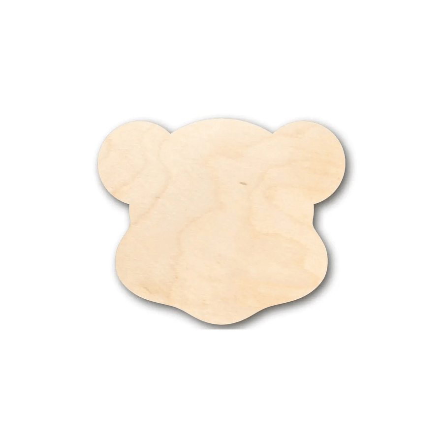 Wood Teddy Bear – Paintable Wood Shape | Baltic Birch Plywood Craft Blank Door Hanger Wooden Cutout Cut Outs - Unfinished - NameSigns.com