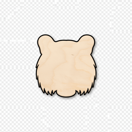 Wood Tiger Head - Laser Cut Wooden Tiger Wall Art | DIY Craft Supplies Blank Door Hanger Wooden Cutout Cut Outs - Unfinished - NameSigns.com