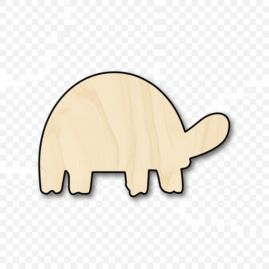 Wood Tortoise - DIY Wood Silhouette Up to 46" | Natural Craft Shapes Blank Door Hanger Wooden Cutout Cut Outs - Unfinished - NameSigns.com