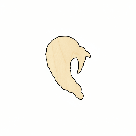 Wood Turkey – DIY Wooden Bird Cutout Up to 46" | Thanksgiving Craft Supplies Blank Door Hanger Wooden Cutout Cut Outs - Unfinished - NameSigns.com