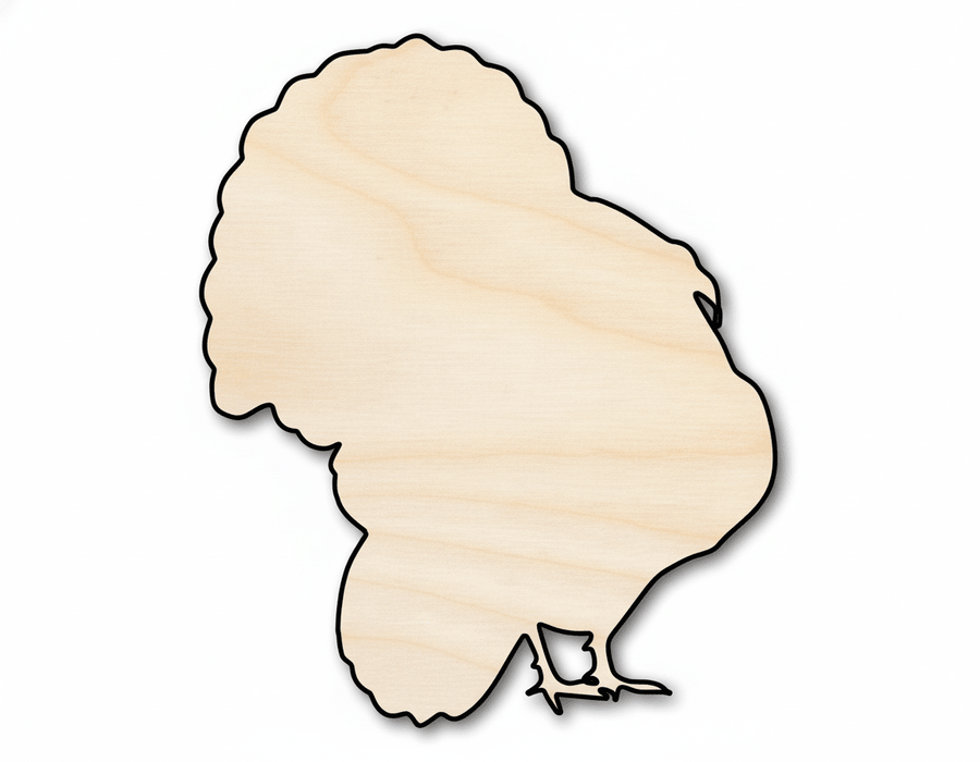 Wood Turkey - Large Baltic Birch Cutout for DIY Wood Craft Projects Blank Door Hanger Wooden Cutout Cut Outs - Unfinished - NameSigns.com