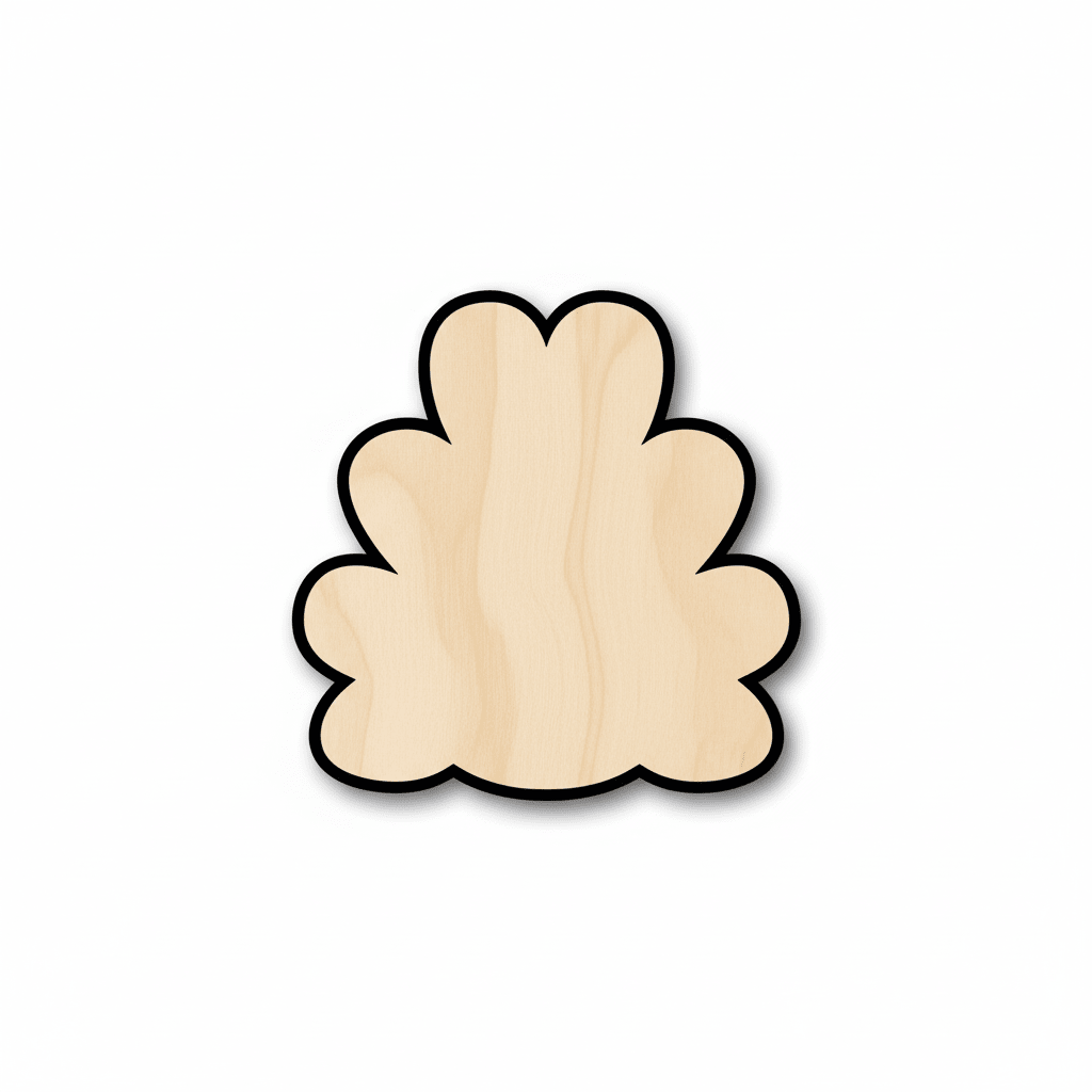 Wood Turkey Plume – Laser Cut Baltic Birch Plywood Shape for DIY Crafts Blank Door Hanger Wooden Cutout Cut Outs - Unfinished - NameSigns.com