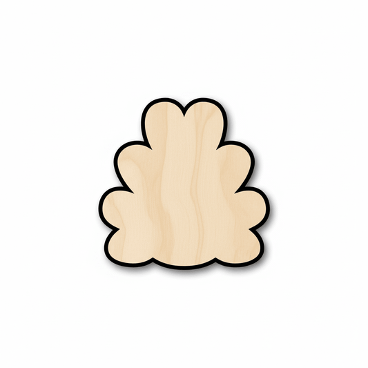 Wood Turkey Plume – Laser Cut Baltic Birch Plywood Shape for DIY Crafts Blank Door Hanger Wooden Cutout Cut Outs - Unfinished - NameSigns.com