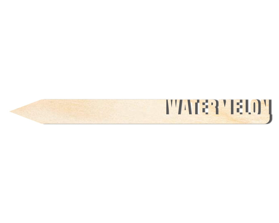 Wood Watermelon Stake - Paintable Birch Wood Cutout for Garden Decor | NameSigns.com - NameSigns.com