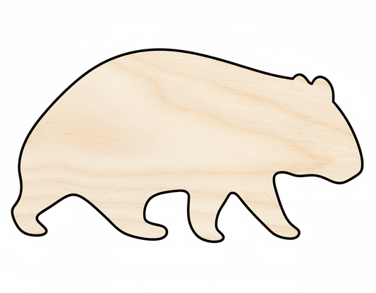 Wood Wombat - Baltic Birch Plywood DIY Wood Craft Shape Up to 46" Blank Door Hanger Wooden Cutout Cut Outs - Unfinished - NameSigns.com