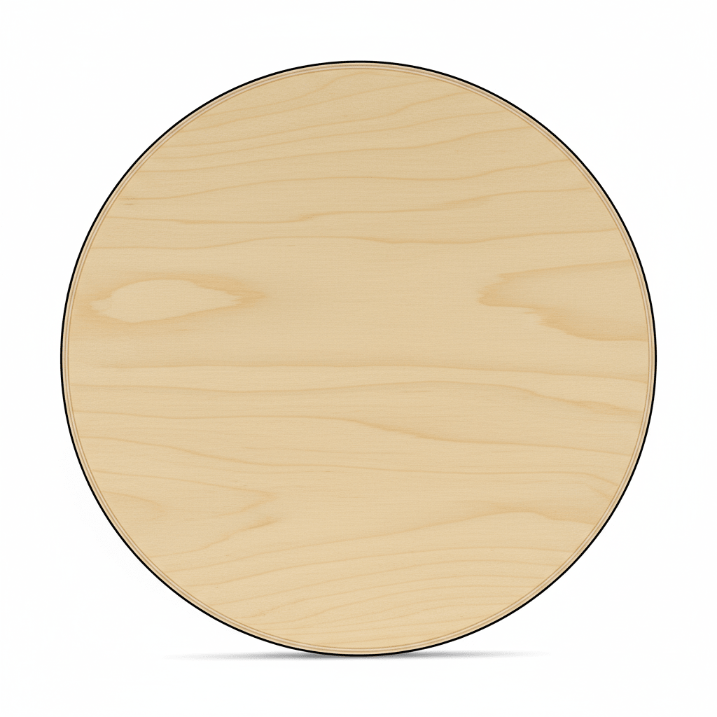 Wooden Circle 14 Inch – Large Birch Wood Circles | Unfinished Wood Rounds for Crafts - NameSigns.com