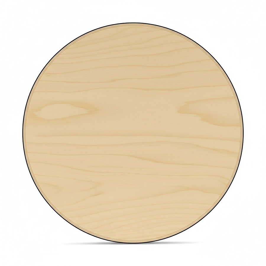 Wooden Circle 14 Inch – Large Birch Wood Circles | Unfinished Wood Rounds for Crafts - NameSigns.com
