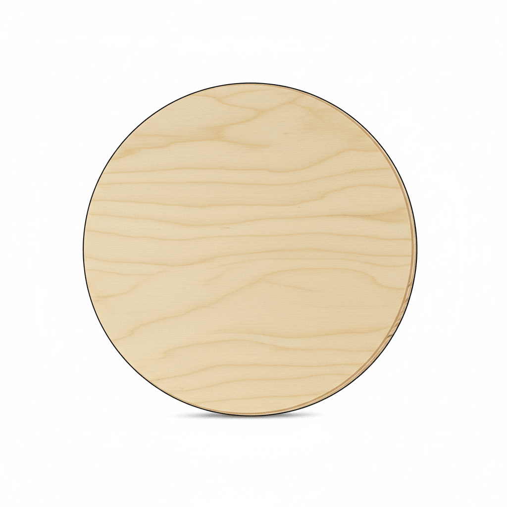 Wooden Circle Cutout 10" - Half Inch Wood Circle for Resin & Heavy Craft Projects - NameSigns.com