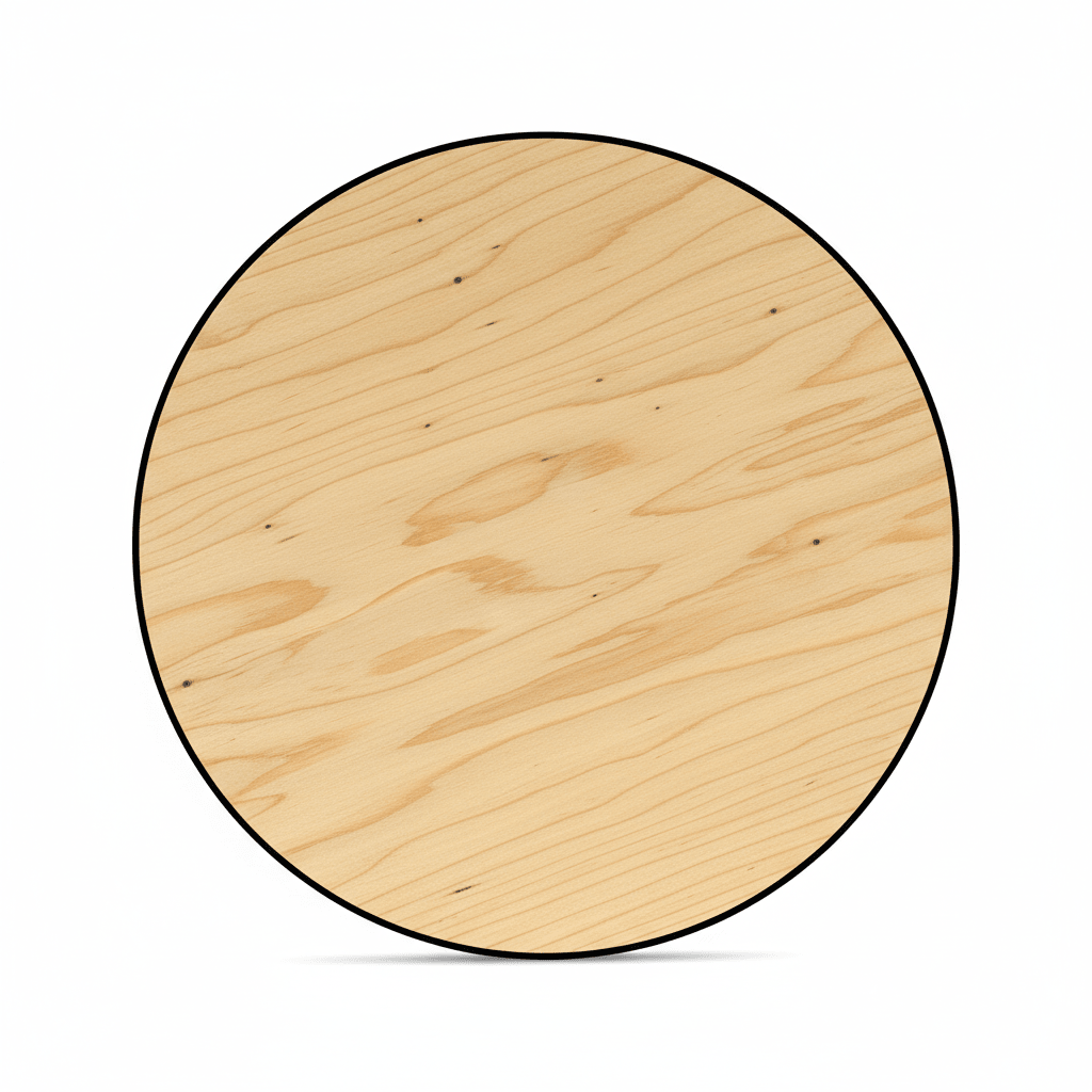 Wooden Circle Cutout 10 Inch Birch Wood Craft Circles | Lightweight Sanded Disc - NameSigns.com