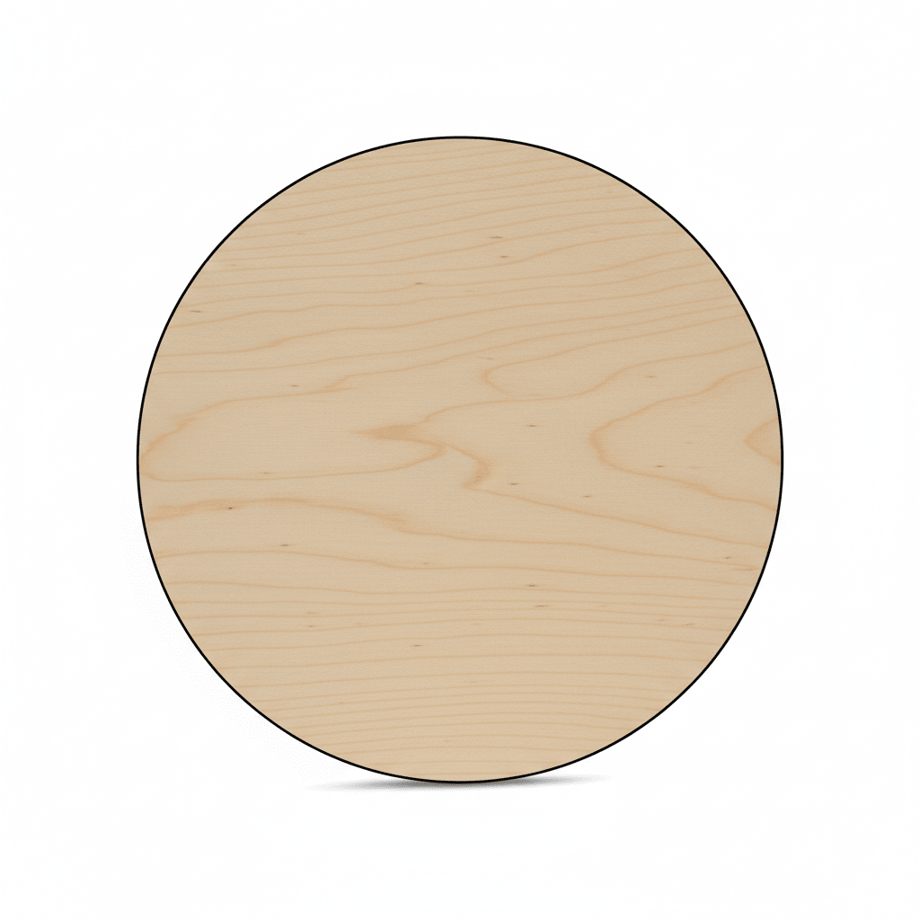 Wooden Circle Cutout – 10 Inch Wood Circle | Thick Plywood Wood Rounds for DIY Crafts - NameSigns.com