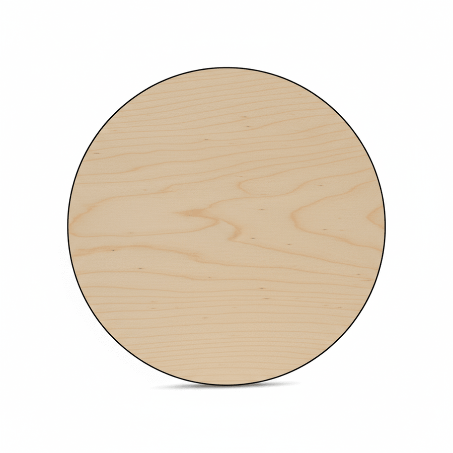 Wooden Circle Cutout – 10 Inch Wood Circle | Thick Plywood Wood Rounds for DIY Crafts - NameSigns.com