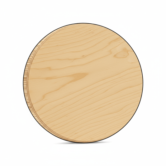 Wooden Circle Cutout - 11" Plywood Wood Rounds | 1/4 Inch Thick Craft Circles - NameSigns.com