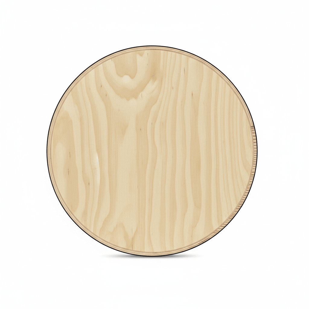 Wooden Circle Cutout 11" - Thick Half Inch Plywood Circle Craft Wood Sign - NameSigns.com