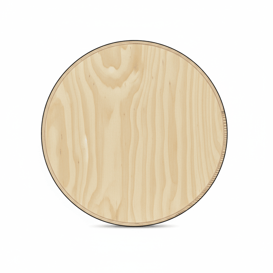 Wooden Circle Cutout 11" - Thick Half Inch Plywood Circle Craft Wood Sign - NameSigns.com