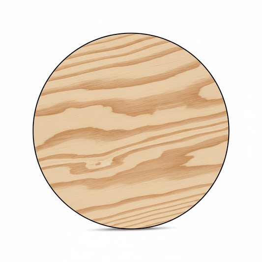 Wooden Circle Cutout - 13" Large Wood Circle | 1/4 Inch Paintable Wood Rounds - NameSigns.com