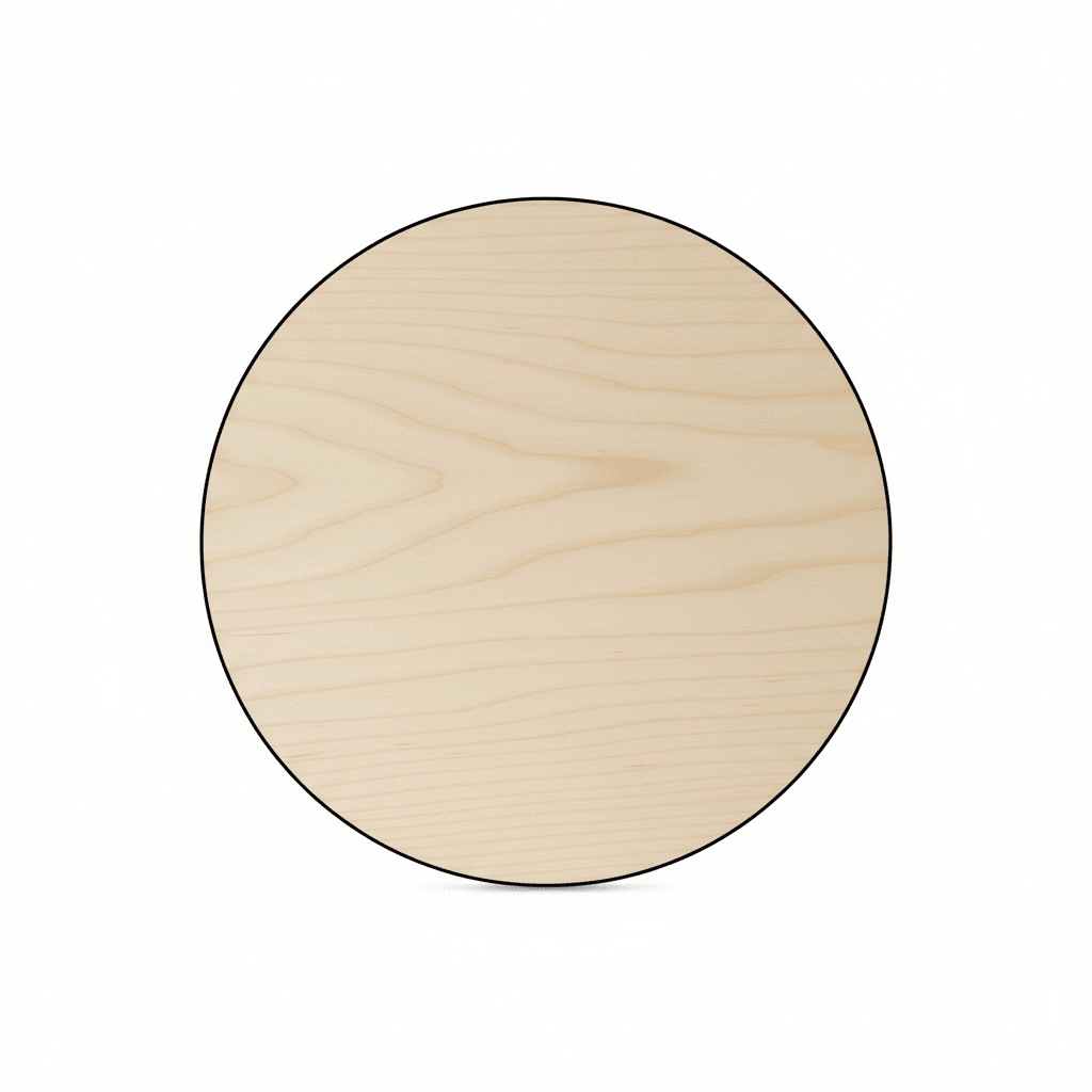 Wooden Circle Cutout 16 Inch - Baltic Birch Plywood Large Wood Rounds for Craft - NameSigns.com