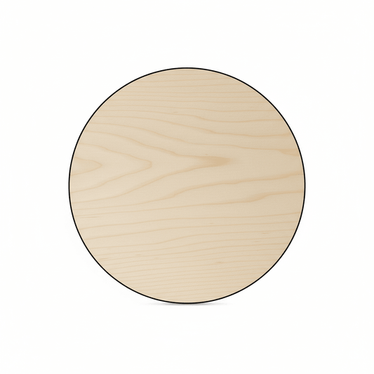 Wooden Circle Cutout 16 Inch - Baltic Birch Plywood Large Wood Rounds for Craft - NameSigns.com