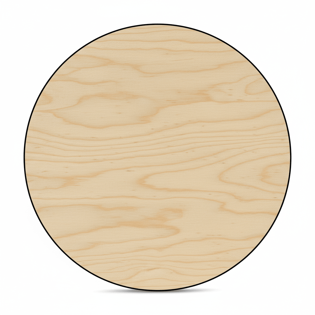 Wooden Circle Cutout 17" - Thick 1/2" Plywood Wood Circle for Crafts & Resin Art Base - NameSigns.com