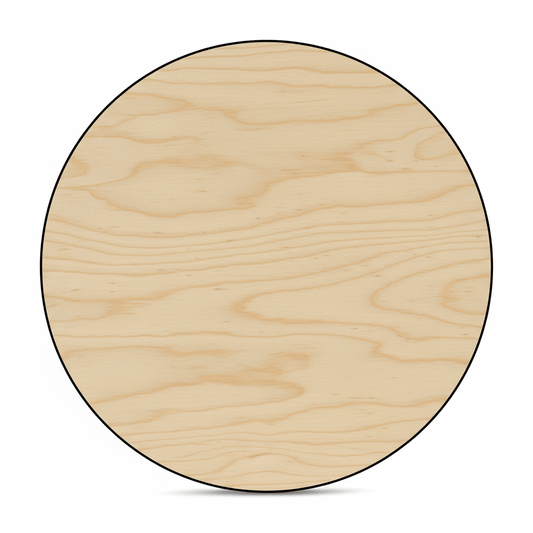 Wooden Circle Cutout 17" - Thick 1/2" Plywood Wood Circle for Crafts & Resin Art Base - NameSigns.com