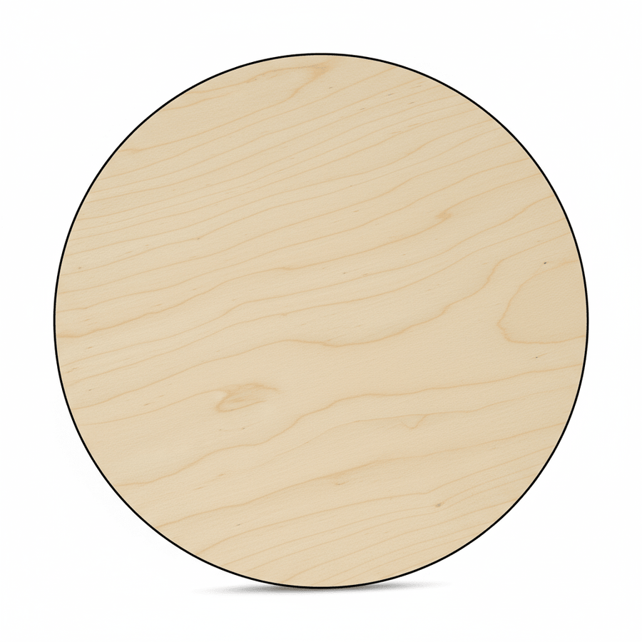 Wooden Circle Cutout 18 Inch – Thick Wood Rounds for DIY Wooden Signs & Crafts - NameSigns.com