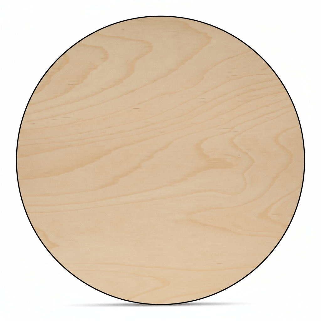 Wooden Circle Cutout – 18 Inch Thin Birch Plywood Circle Blanks for Crafts - NameSigns.com