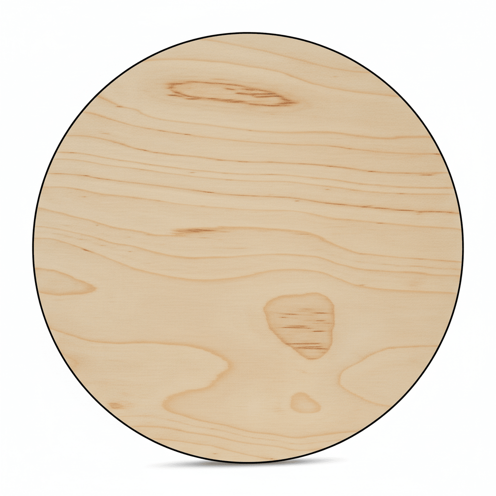 Wooden Circle Cutout 20" - 1/4 Inch Thick Wood Craft Circles for Painting & DIY Art - NameSigns.com