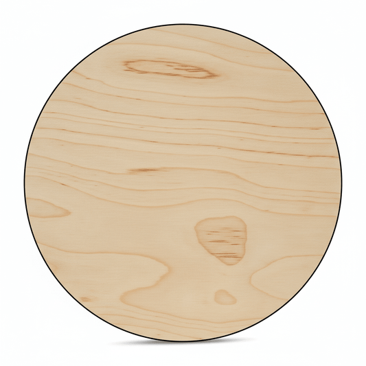 Wooden Circle Cutout 20" - 1/4 Inch Thick Wood Craft Circles for Painting & DIY Art - NameSigns.com