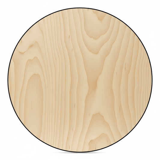 Wooden Circle Cutout 20 Inch - Smooth Sanded Wood Circle Art With Rustic Edge - NameSigns.com