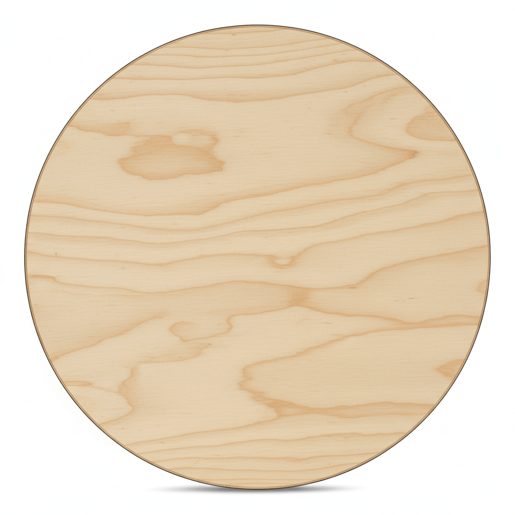 Wooden Circle Cutout 20" - Thick 1/2" Plywood Circle for Resin & Wood Craft Circles - NameSigns.com