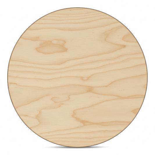 Wooden Circle Cutout 20" - Thick 1/2" Plywood Circle for Resin & Wood Craft Circles - NameSigns.com