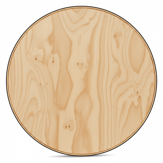 Wooden Circle Cutout 24" - 1/4 Inch Thick Paintable Wooden Craft Circles for DIY Projects - NameSigns.com