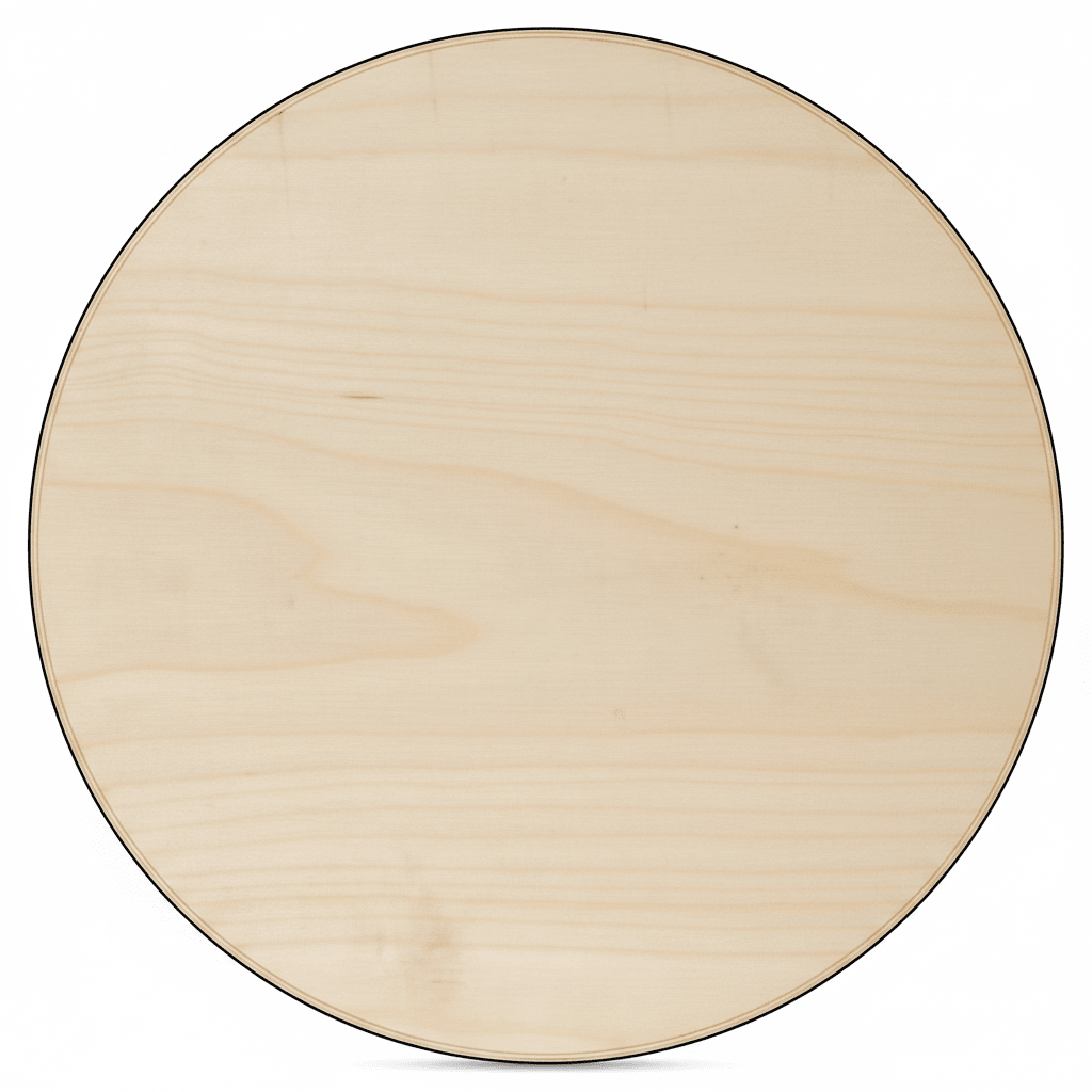 Wooden Circle Cutout 24 Inch Wood Round – Lightweight Baltic Birch Craft Disc - NameSigns.com