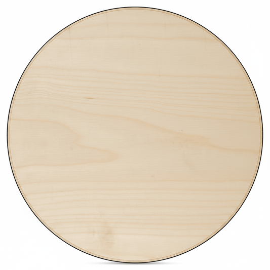 Wooden Circle Cutout 24 Inch Wood Round – Lightweight Baltic Birch Craft Disc - NameSigns.com