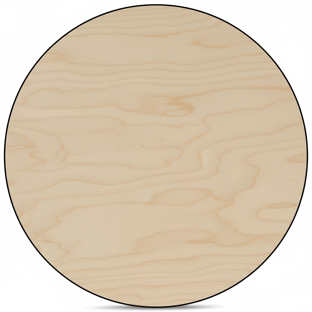 Wooden Circle Cutout 30 Inch | Thick Wood Circles Half Inch | Paintable Craft Blanks - NameSigns.com