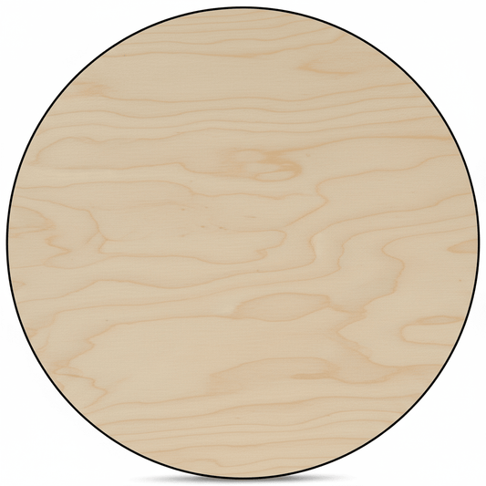 Wooden Circle Cutout 30 Inch | Thick Wood Circles Half Inch | Paintable Craft Blanks - NameSigns.com