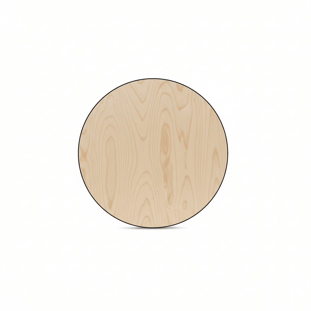 Wooden Circle Cutout - 5" Thick Baltic Birch Wood Rounds | Craft Wood Circles - NameSigns.com
