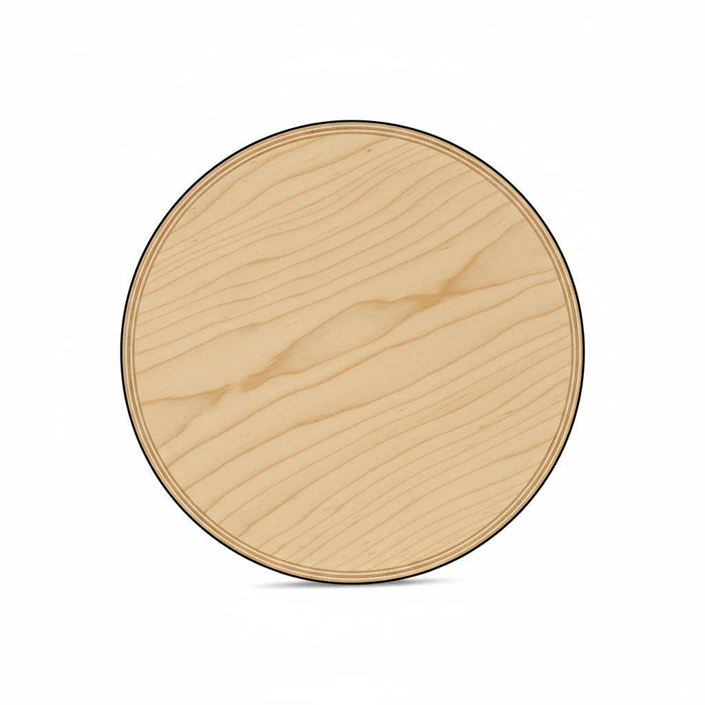 Wooden Circle Cutout - 6 Inch Wood Rounds | Thick Baltic Birch Plywood Discs - NameSigns.com