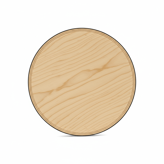 Wooden Circle Cutout - 6 Inch Wood Rounds | Thick Baltic Birch Plywood Discs - NameSigns.com