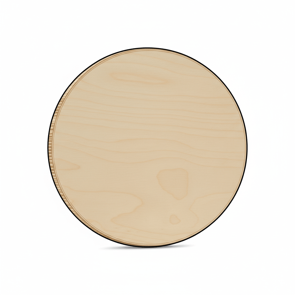Wooden Circle Cutout 7 Inch - Thick 1/4" Baltic Birch Plywood Wood Rounds for Crafts - NameSigns.com