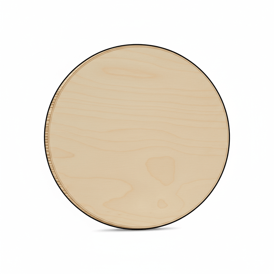 Wooden Circle Cutout 7 Inch - Thick 1/4" Baltic Birch Plywood Wood Rounds for Crafts - NameSigns.com