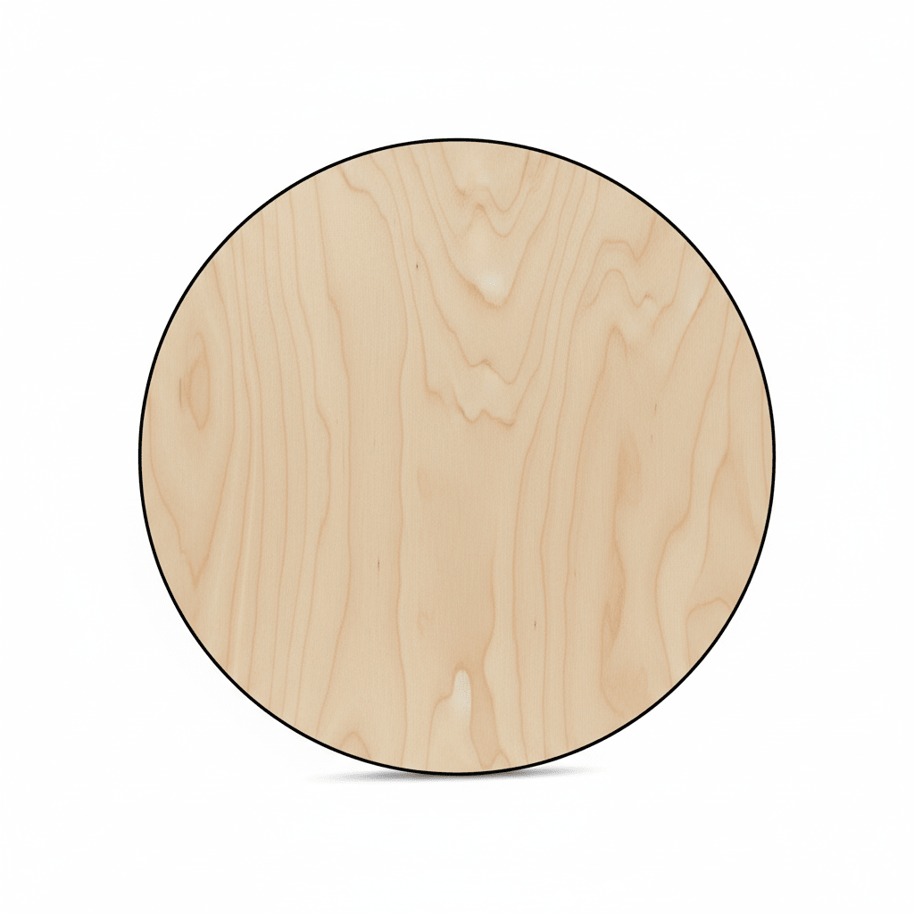 Wooden Circle Cutout - 8 Inch Wood Discs | Thick Plywood Wood Rounds for DIY Crafts - NameSigns.com