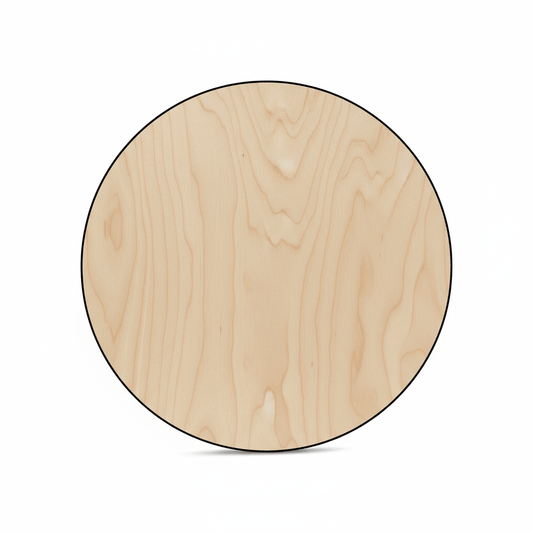 Wooden Circle Cutout - 8 Inch Wood Discs | Thick Plywood Wood Rounds for DIY Crafts - NameSigns.com