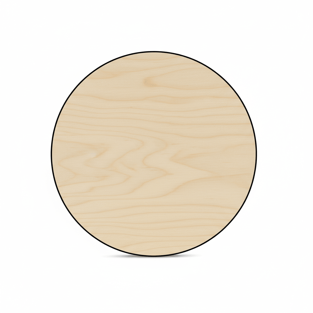 Wooden Circle Cutout – 9" Half Inch Thick Wood Circle for Crafts & Resin Projects - NameSigns.com
