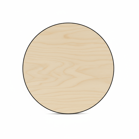 Wooden Circle Cutout – 9" Half Inch Thick Wood Circle for Crafts & Resin Projects - NameSigns.com