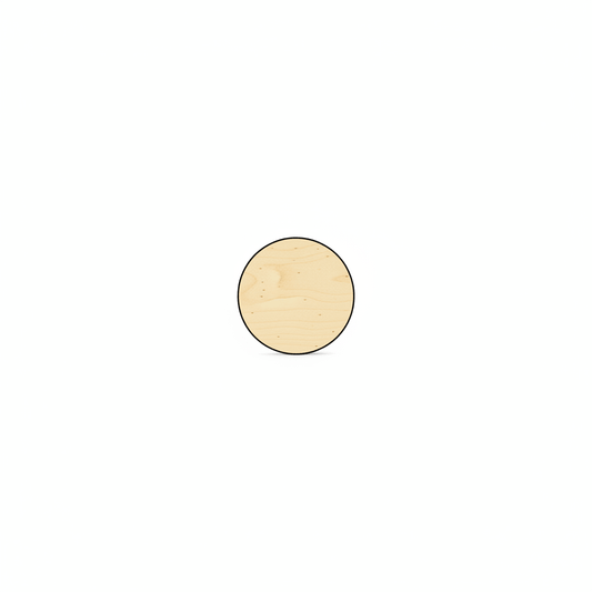Wooden Discs – 1 - 3/4" Birch Wood Tokens | Smooth Craft Wood Circles 1/8" Thick - NameSigns.com