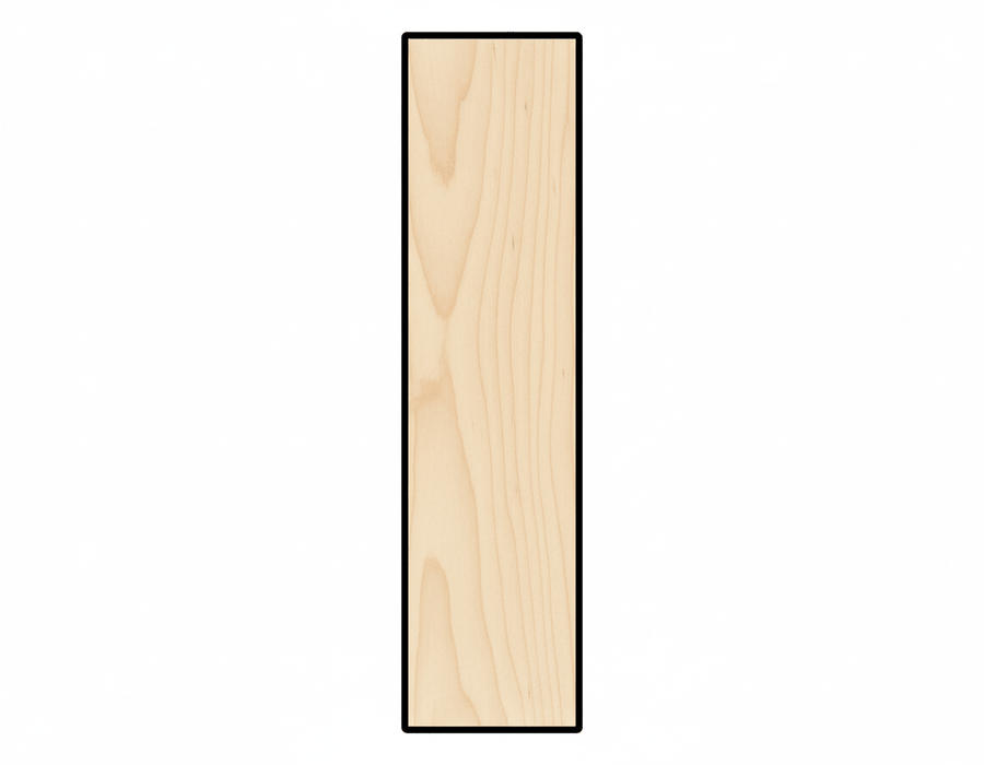 Wooden Porch Sign Seasonal Welcome Standing Board 47" Tall x 12" Wide Rectangle 1/2" Thick Blank Door Hanger Wooden Cutout Cut Outs - Unfinished - NameSigns.com