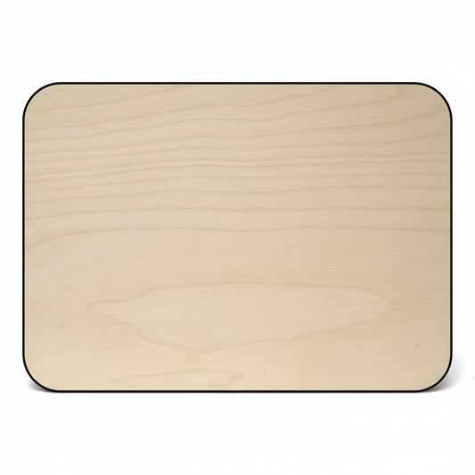 Wooden Rectangle Plaque - 11" x 8" Birch Plywood Rounded Edge Craft Sign - NameSigns.com