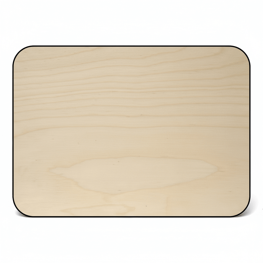 Wooden Rectangle Plaque - 11" x 8" Birch Plywood Rounded Edge Craft Sign - NameSigns.com