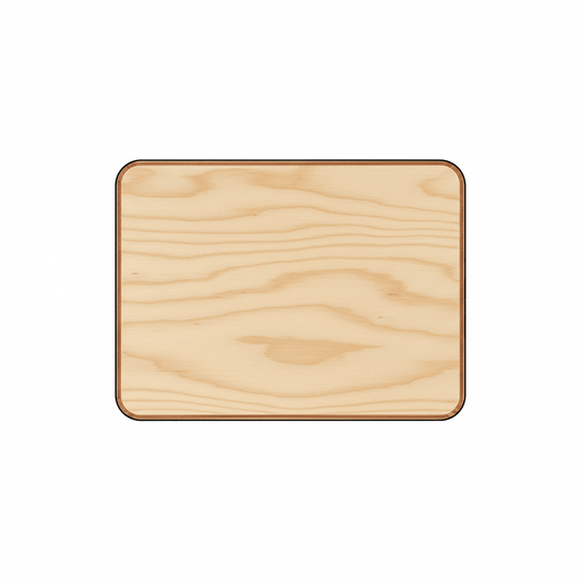 Wooden Rectangle Plaque – 12x9 Birch Plywood Plaque With Rounded Edge Board - NameSigns.com