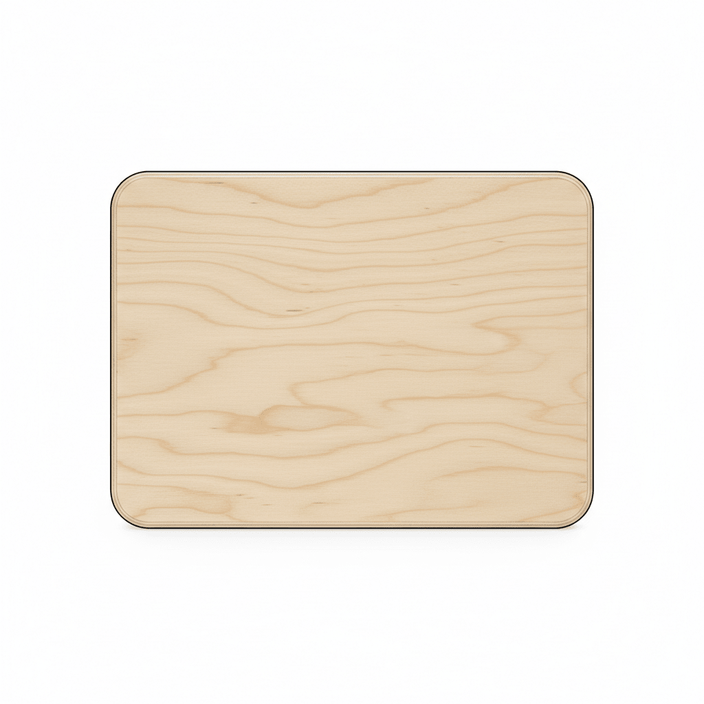 Wooden Rectangle Plaque - 14" x 10 - 1/2" Birch Plywood Plaque | Rounded Edge Craft Sign - NameSigns.com